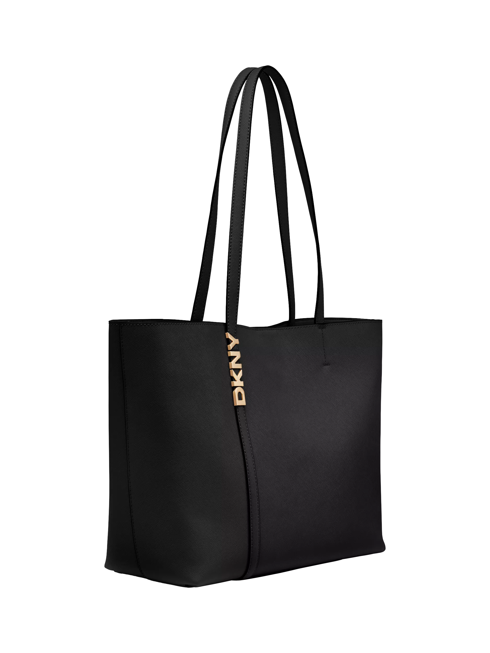 DKNY Avril leather tote bag black gold - British product