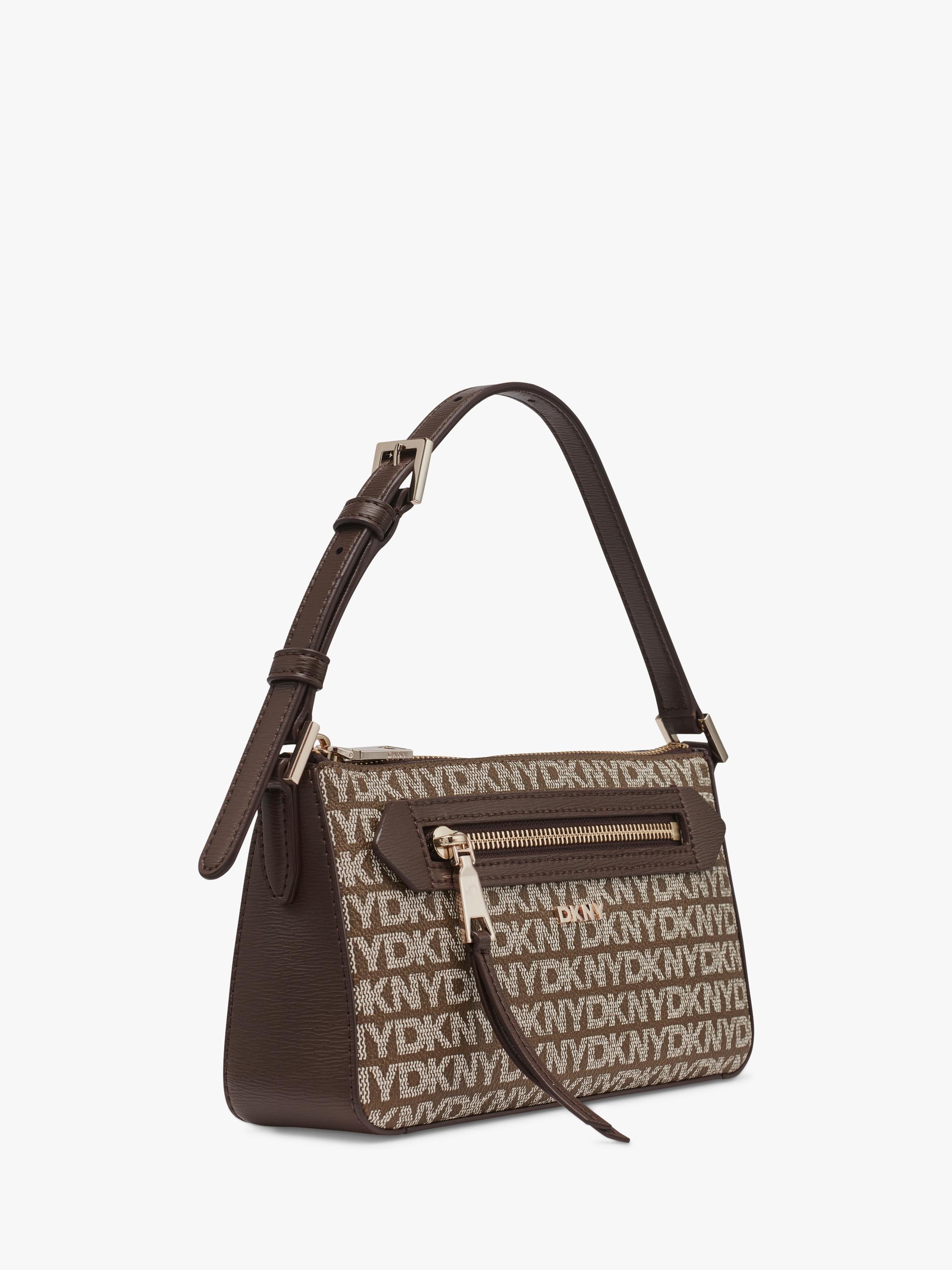 DKNY Bryant Park crossbody bag in Chino/Choc - British product