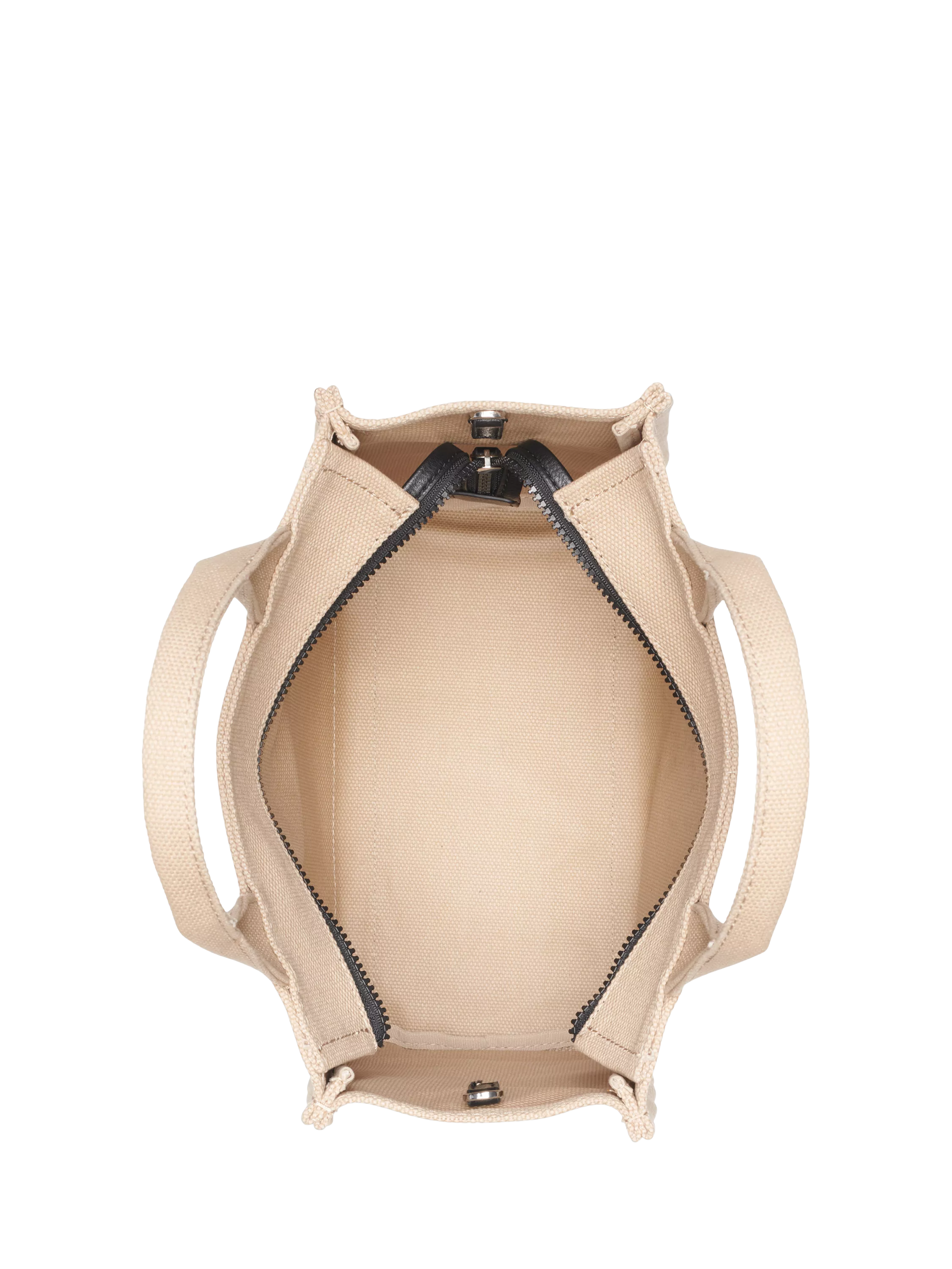 DKNY Hadlee canvas tote bag in khaki and black, UK version