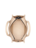 DKNY Hadlee canvas tote bag in khaki and black, UK version