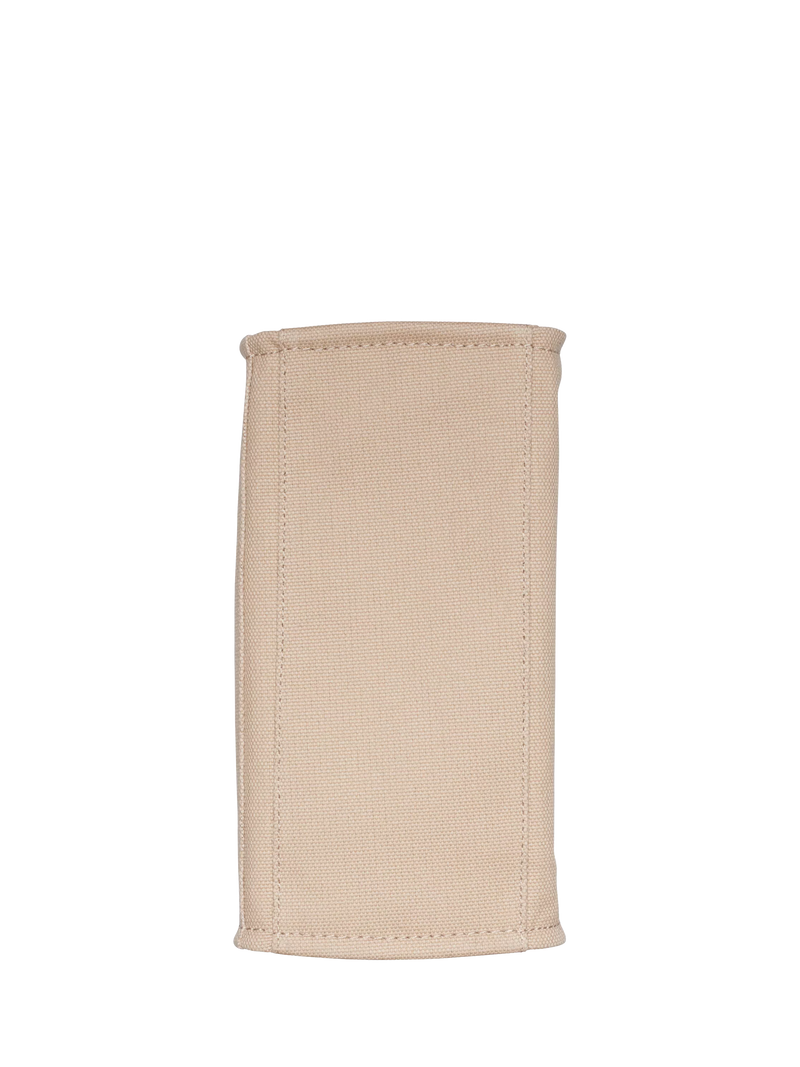 DKNY Hadlee canvas tote bag in khaki and black, UK version
