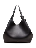 DKNY Paula large shopper tote bag in black and gold (British brand)