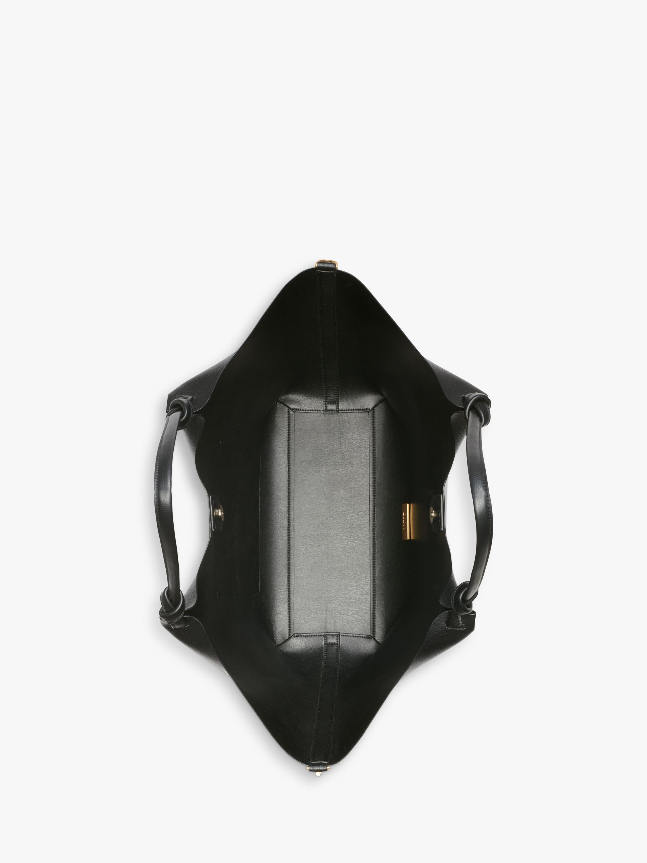 DKNY Paula large shopper tote bag in black and gold (British brand)