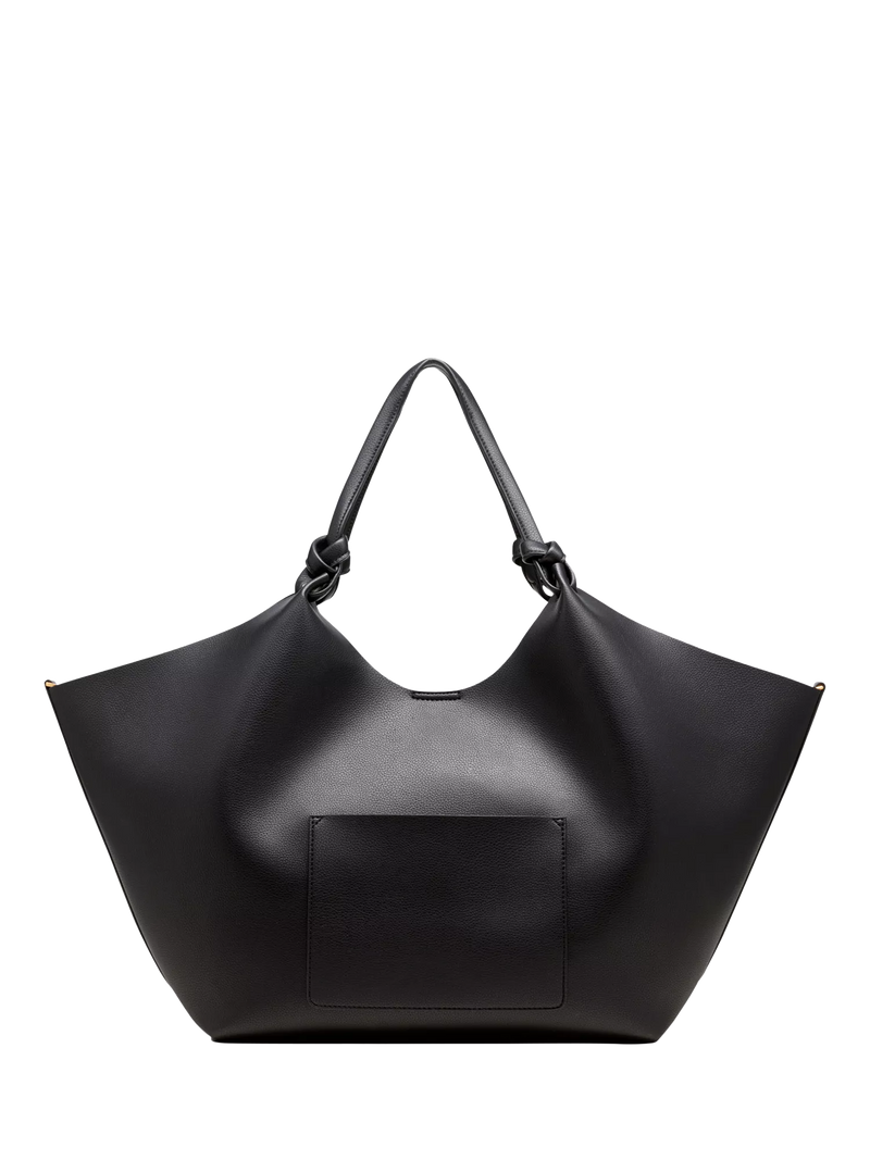 DKNY Paula large shopper tote bag in black and gold (British brand)