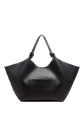 DKNY Paula large shopper tote bag in black and gold (British brand)