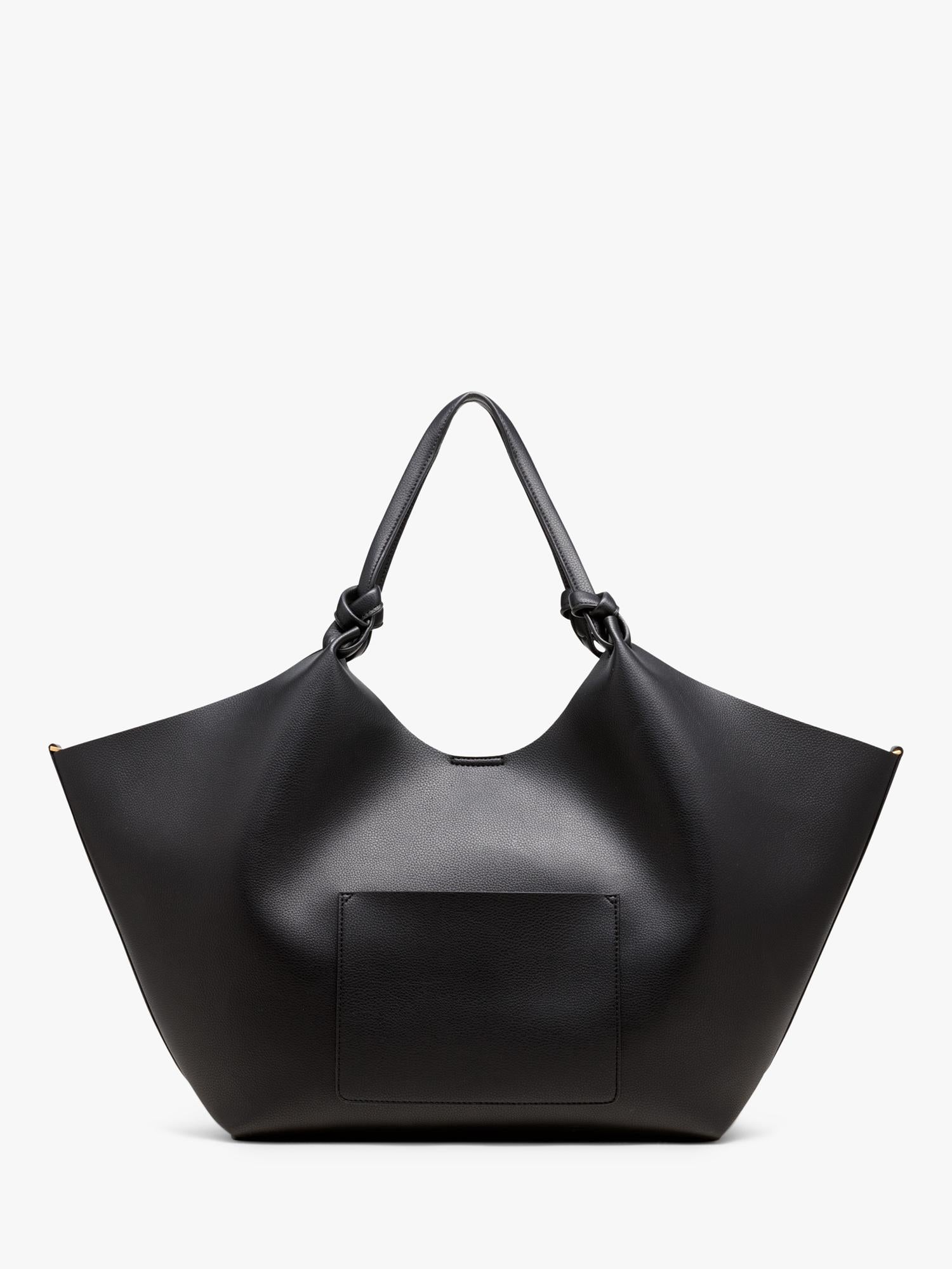 DKNY Paula large shopper tote bag in black and gold (British brand)