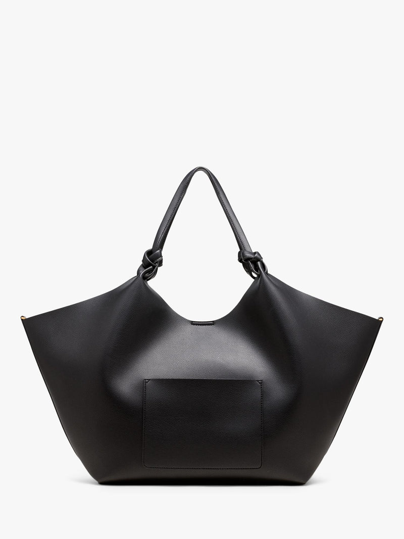 DKNY Paula large shopper tote bag in black and gold (British brand)