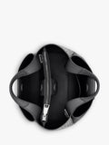 DKNY Willa Mini Satchel Tote Black Silver - British product