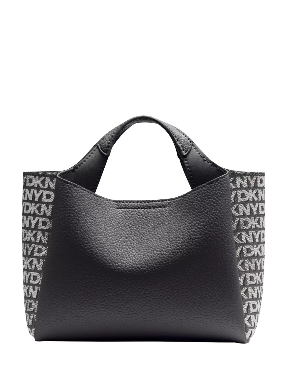 DKNY Willa Mini Satchel Tote Black Silver - British product