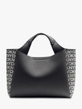 DKNY Willa Mini Satchel Tote Black Silver - British product