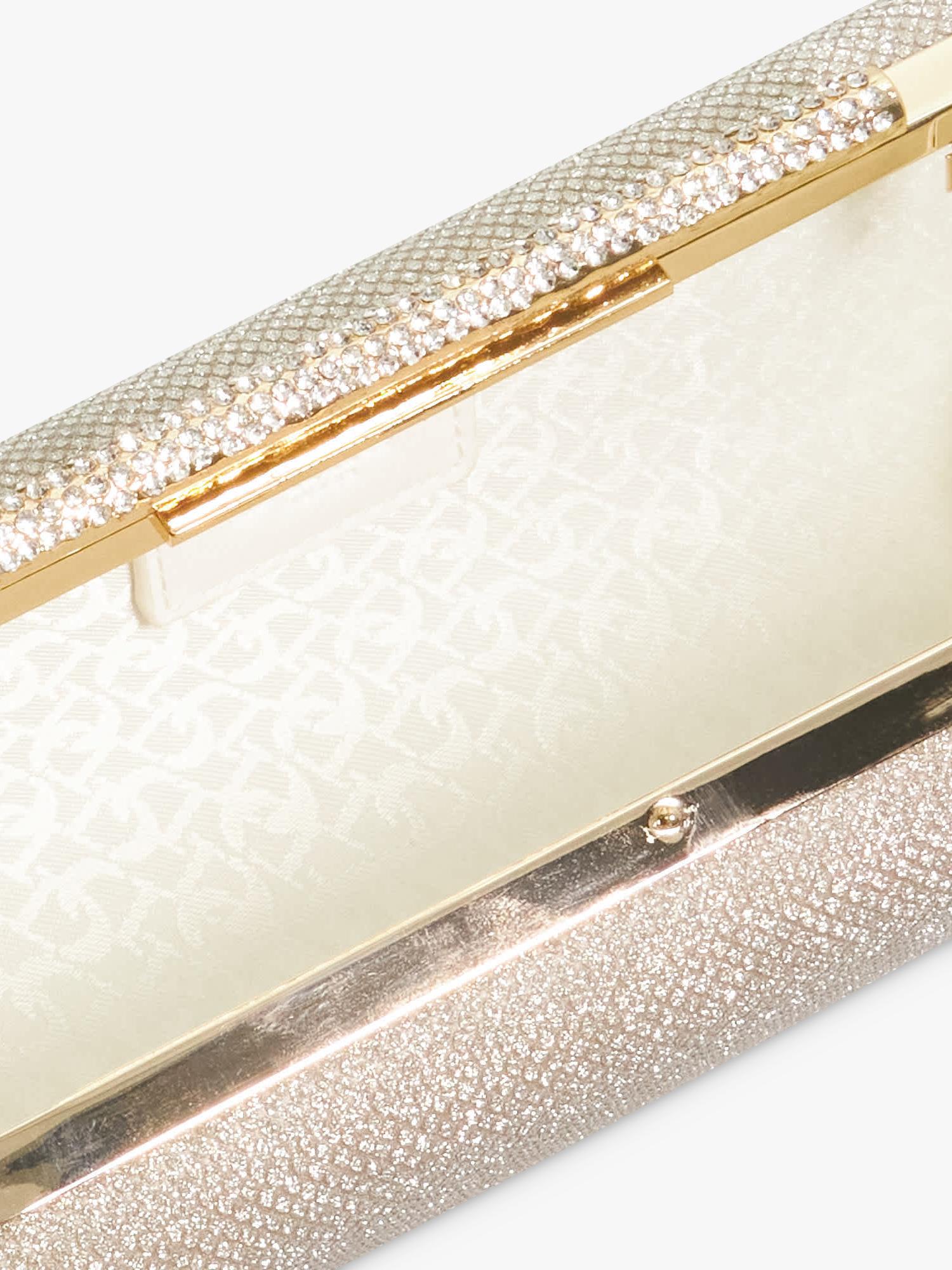 Dune London gold chain strap clutch bag - British product