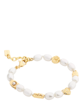 Coach pearl charm bracelet mixed metal 165mm (British brand)