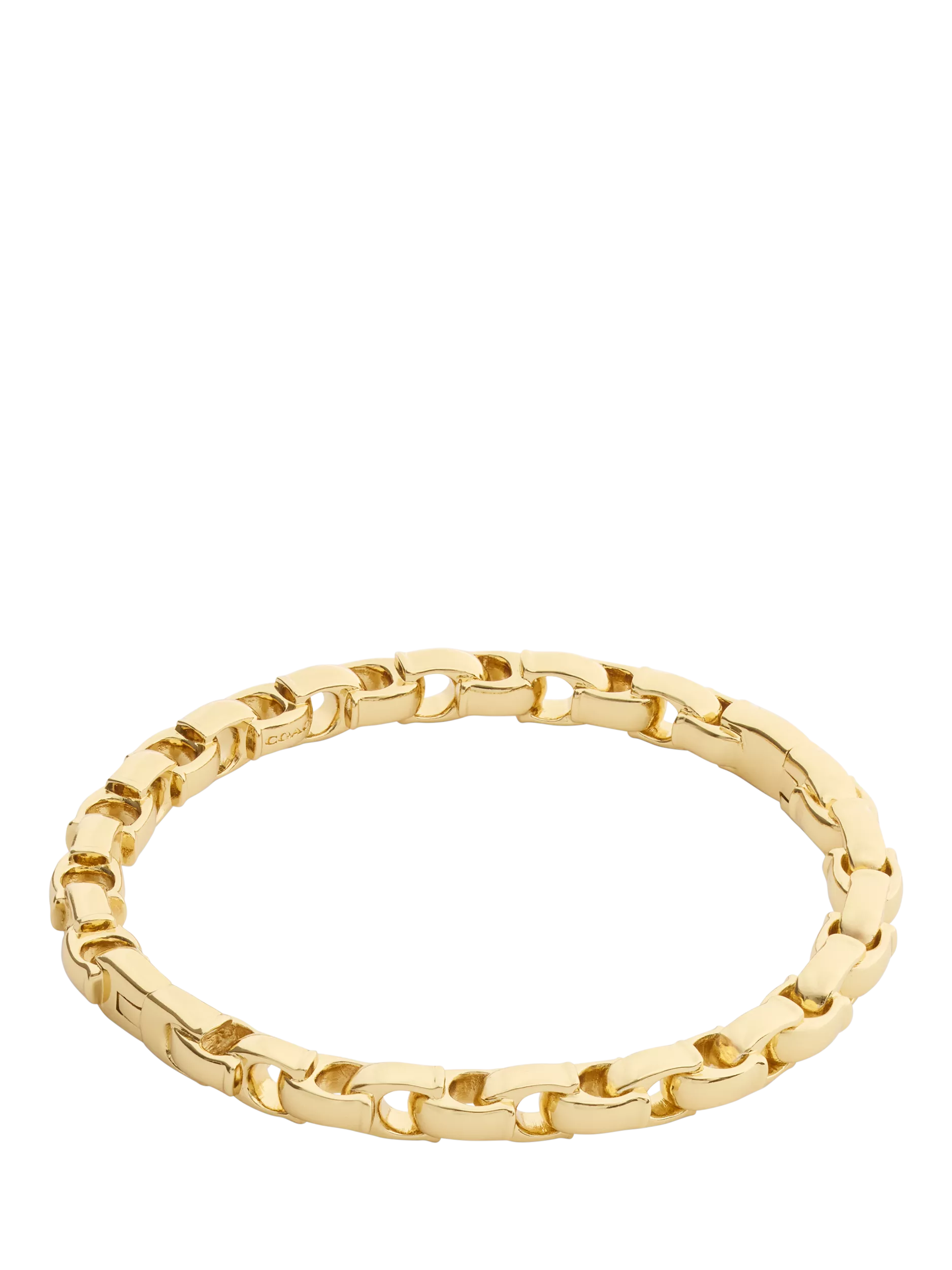 Coach Signature C bangle bracelet gold toned brass, UK version