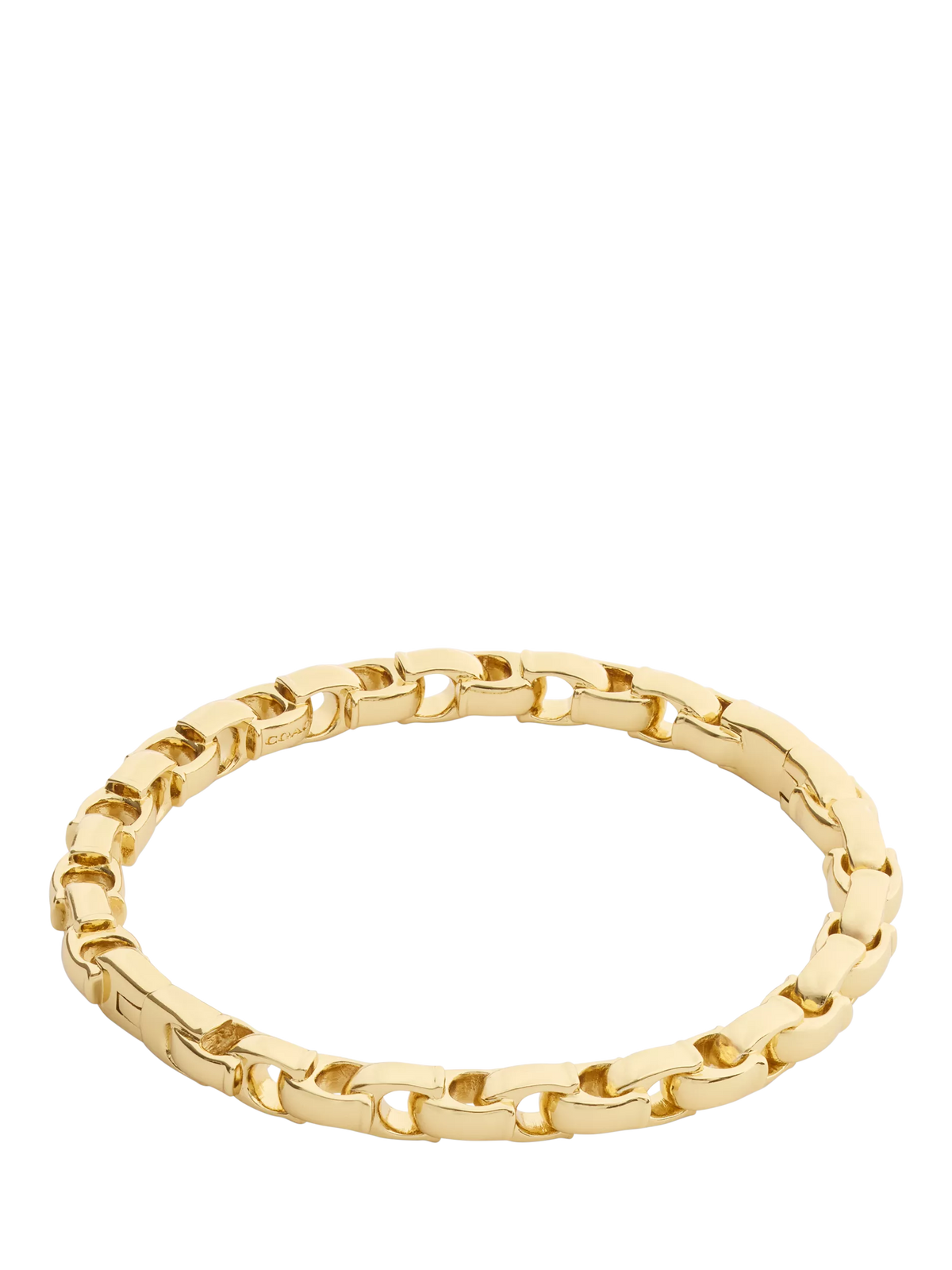 Coach Signature C bangle bracelet gold toned brass, UK version