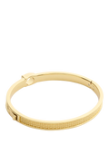 Coach gold toned textured bangle bracelet with C motif, UK version