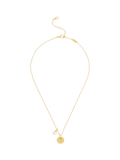 Coach gold-toned disc pendant necklace imported from the UK