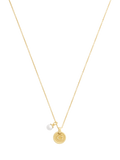 Coach gold-toned disc pendant necklace imported from the UK