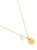 Coach gold-toned disc pendant necklace imported from the UK