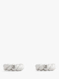 Coach twist huggie hoop earrings rhodium 13mm, UK version