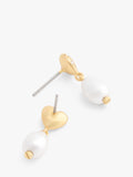 Coach heart drop pearl earrings, UK version