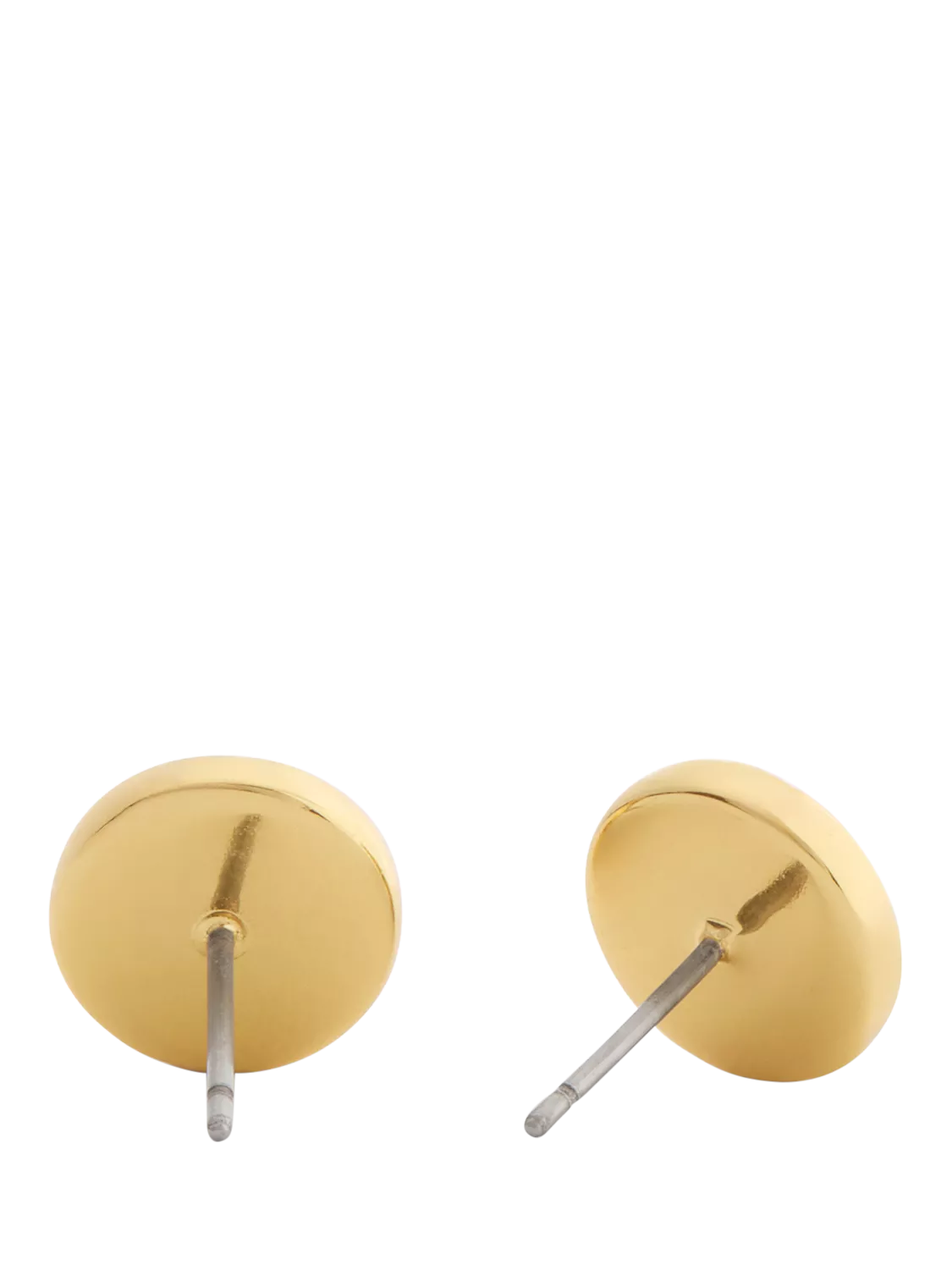 Coach gold textured coin stud earrings, UK version
