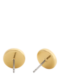 Coach gold textured coin stud earrings, UK version