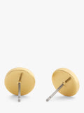 Coach gold textured coin stud earrings, UK version