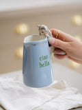 Yvonne Ellen cat ceramic jug blue 340ml - British product