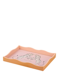 Yvonne Ellen pink zebra tray 30x40cm, UK version