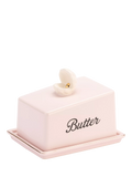 Yvonne Ellen stoneware butter dish with shell design - British product
