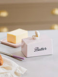 Yvonne Ellen stoneware butter dish with shell design - British product