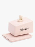 Yvonne Ellen stoneware butter dish with shell design - British product