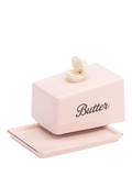 Yvonne Ellen stoneware butter dish with shell design - British product