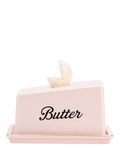 Yvonne Ellen stoneware butter dish with shell design - British product
