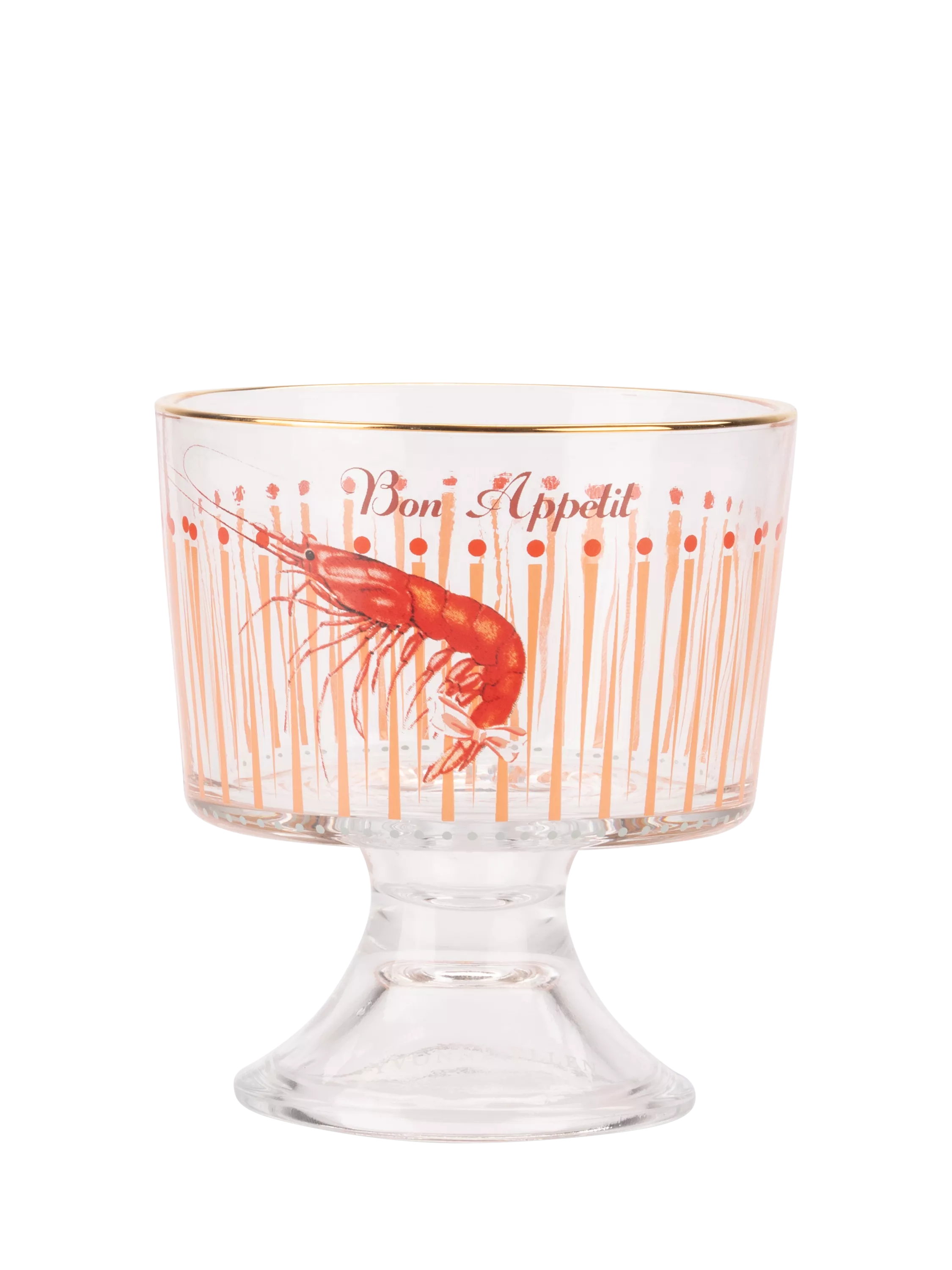 Yvonne Ellen glass dessert bowls lobster shell design set of 2 - British product