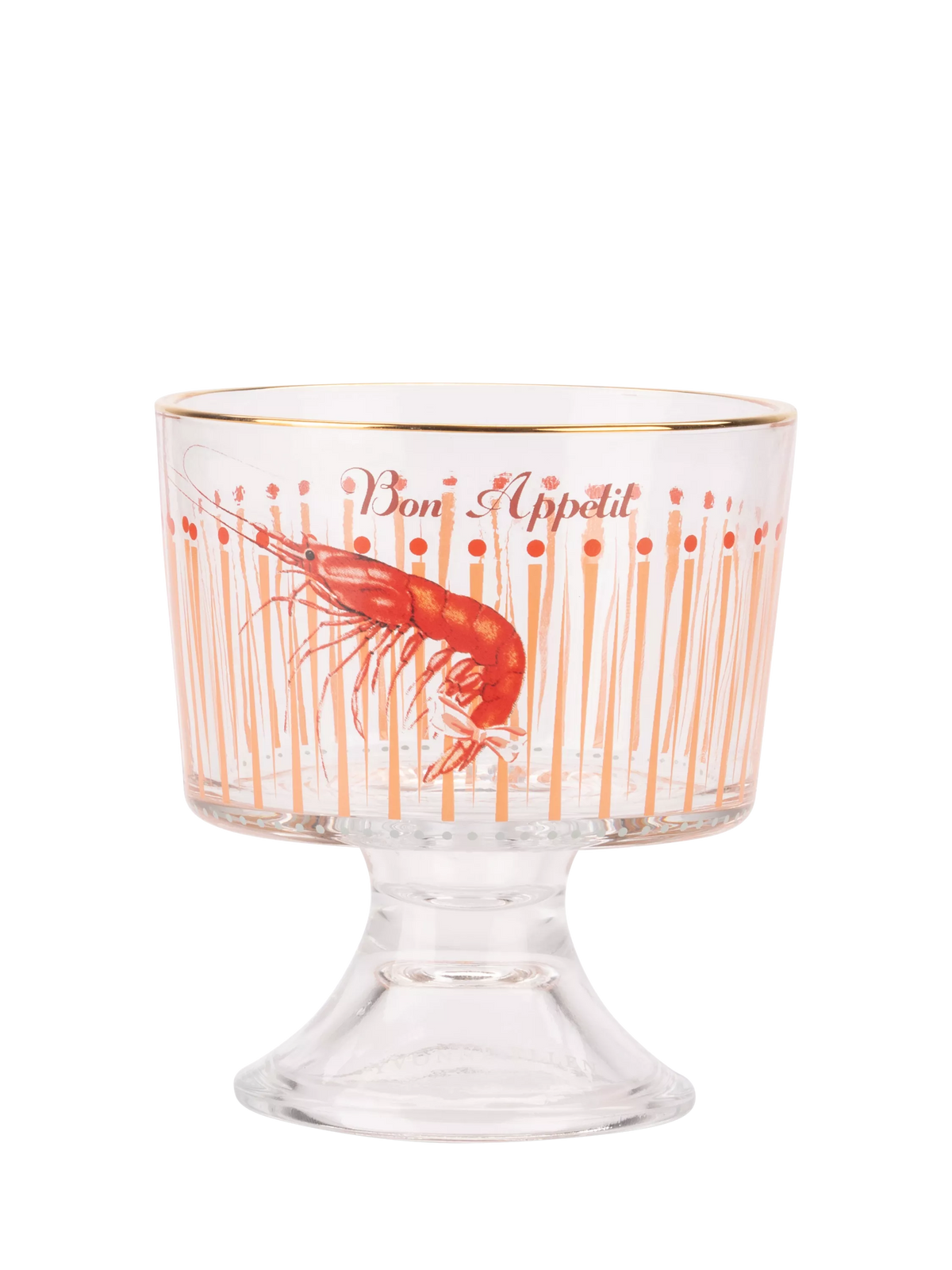 Yvonne Ellen glass dessert bowls lobster shell design set of 2 - British product