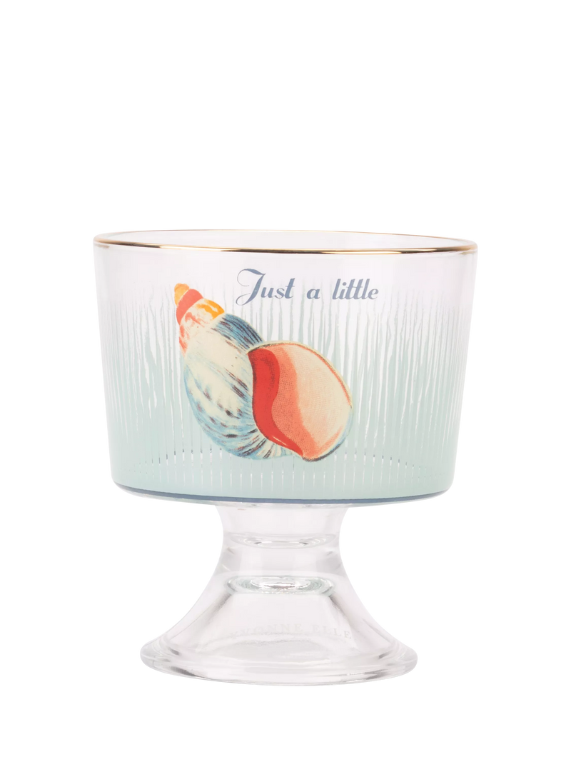 Yvonne Ellen glass dessert bowls lobster shell design set of 2 - British product