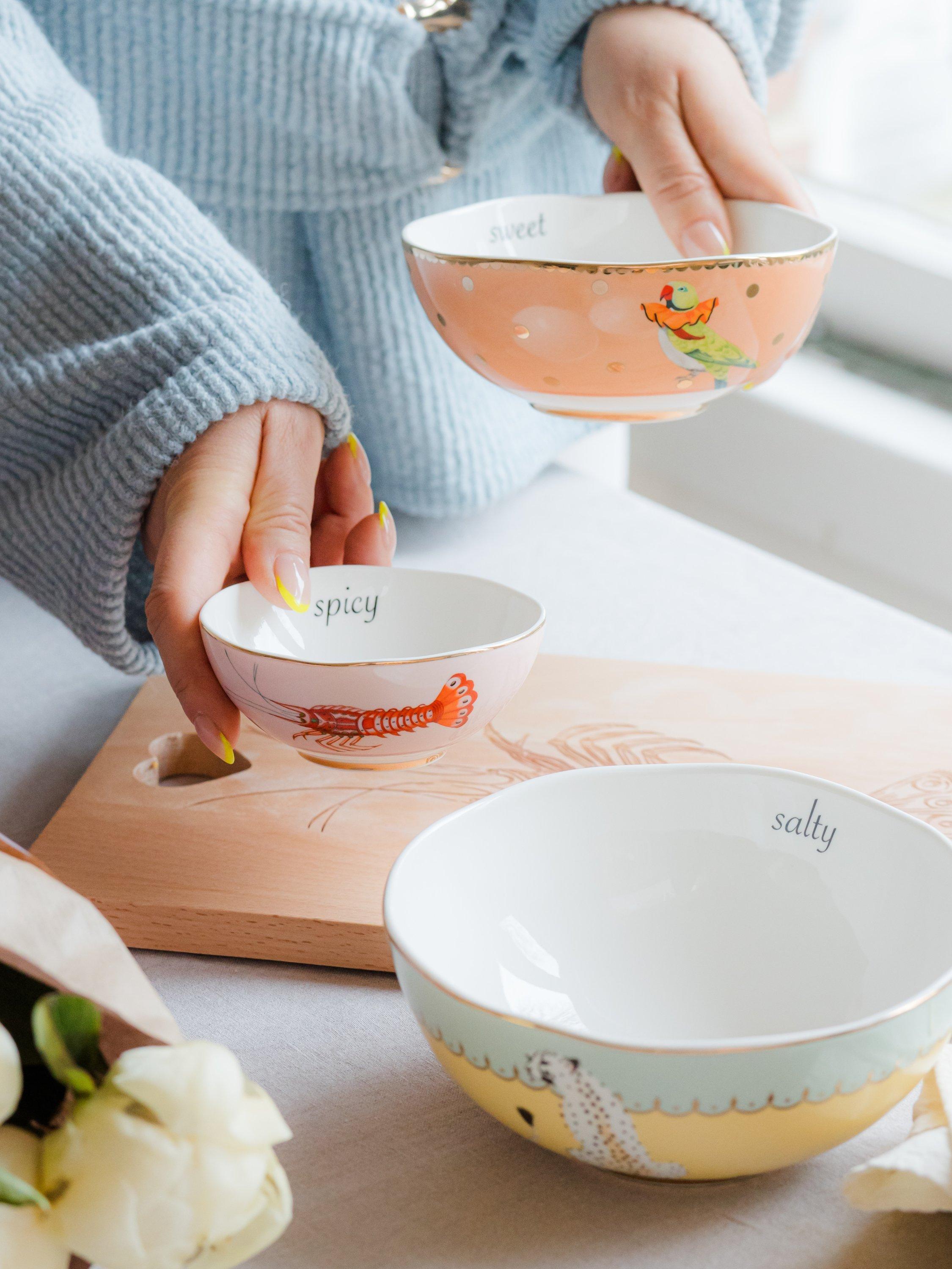 Yvonne Ellen fine china nesting bowls set of 3, UK version