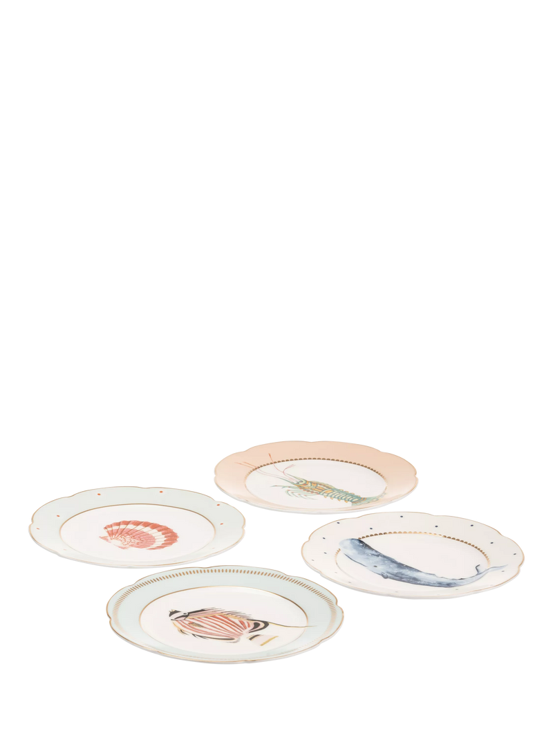 Yvonne Ellen plates under the sea set of 4 (British brand)