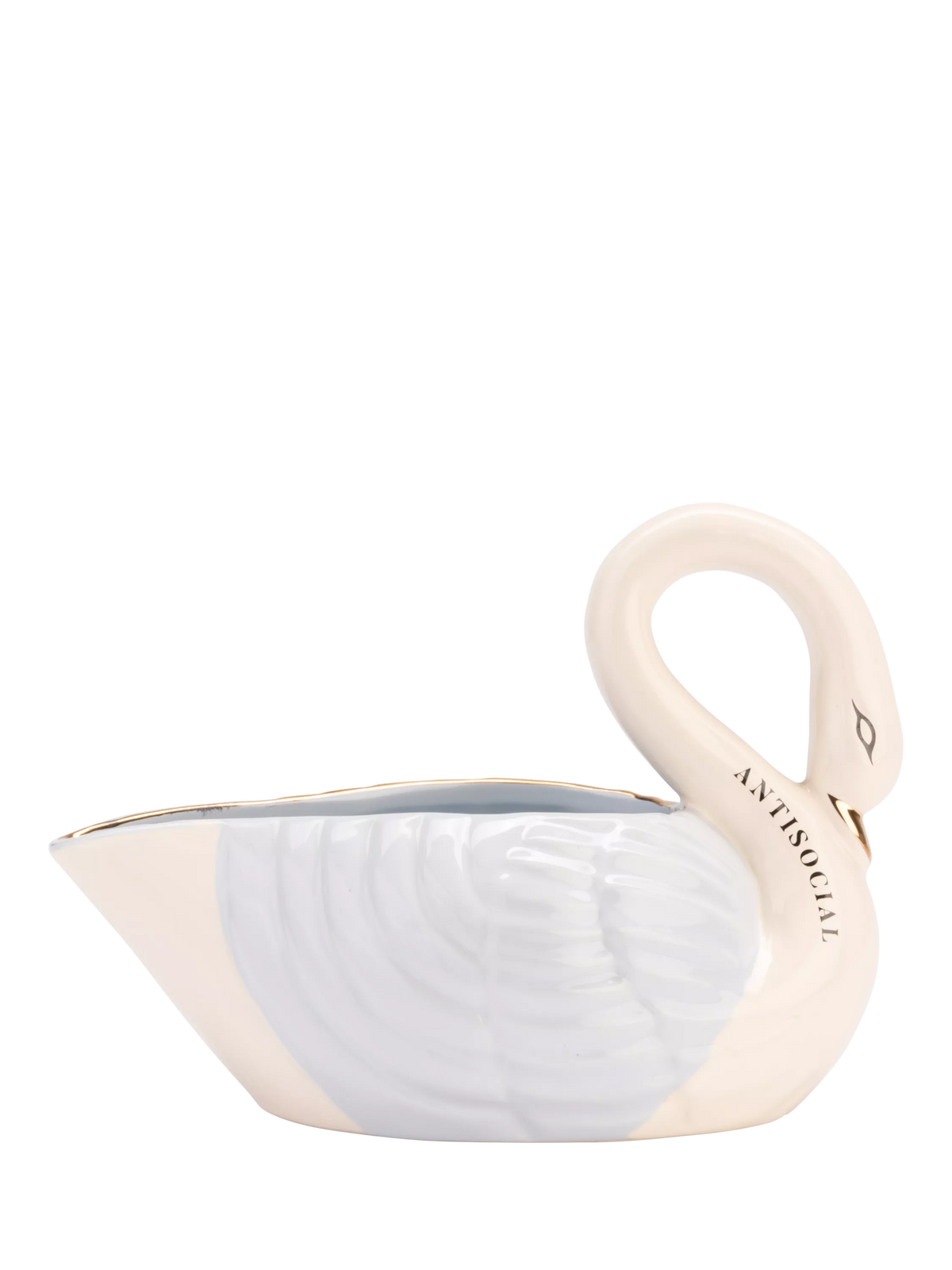 Yvonne Ellen swan stoneware sauceboat 250ml, UK version