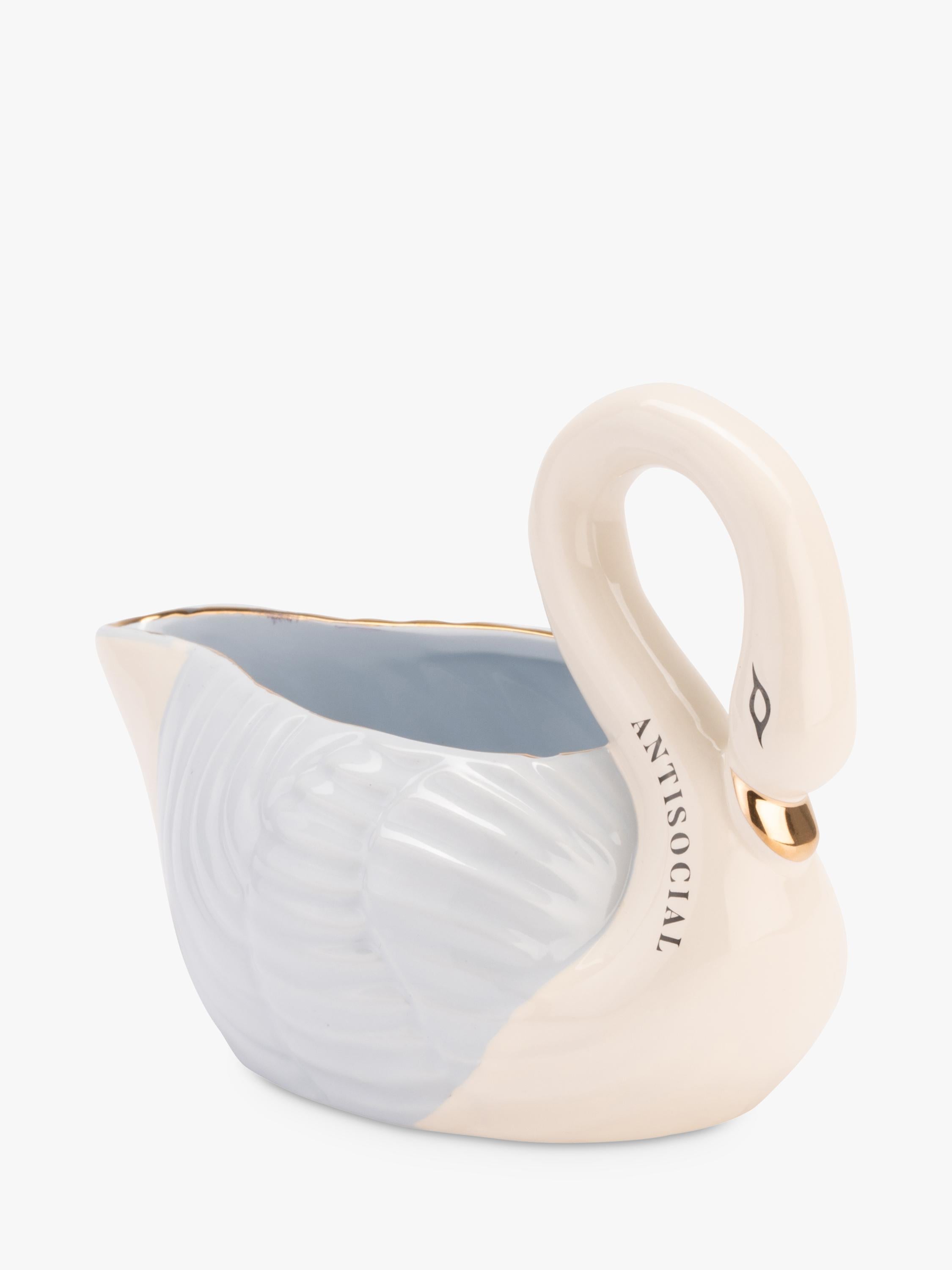 Yvonne Ellen swan stoneware sauceboat 250ml, UK version