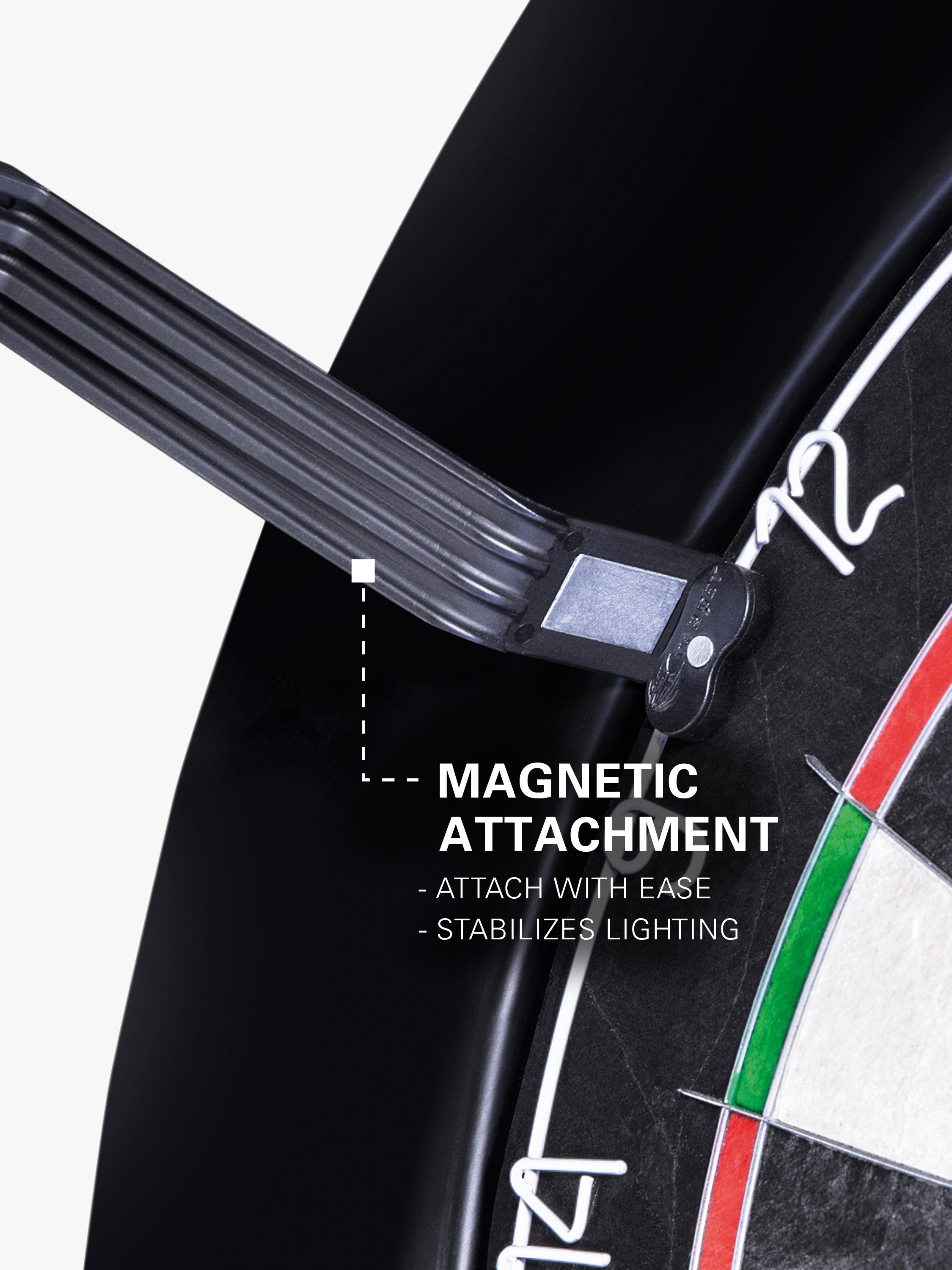 Target Darts Corona magnetic dartboard lighting system, imported from the UK