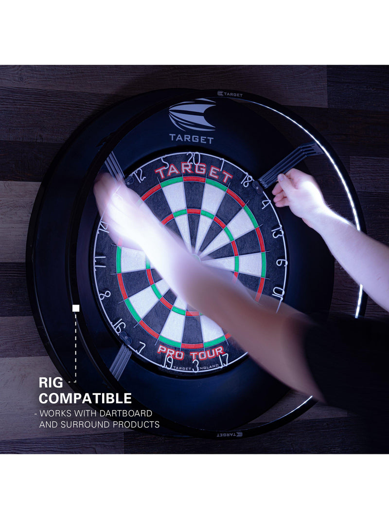 Target Darts Corona magnetic dartboard lighting system, imported from the UK