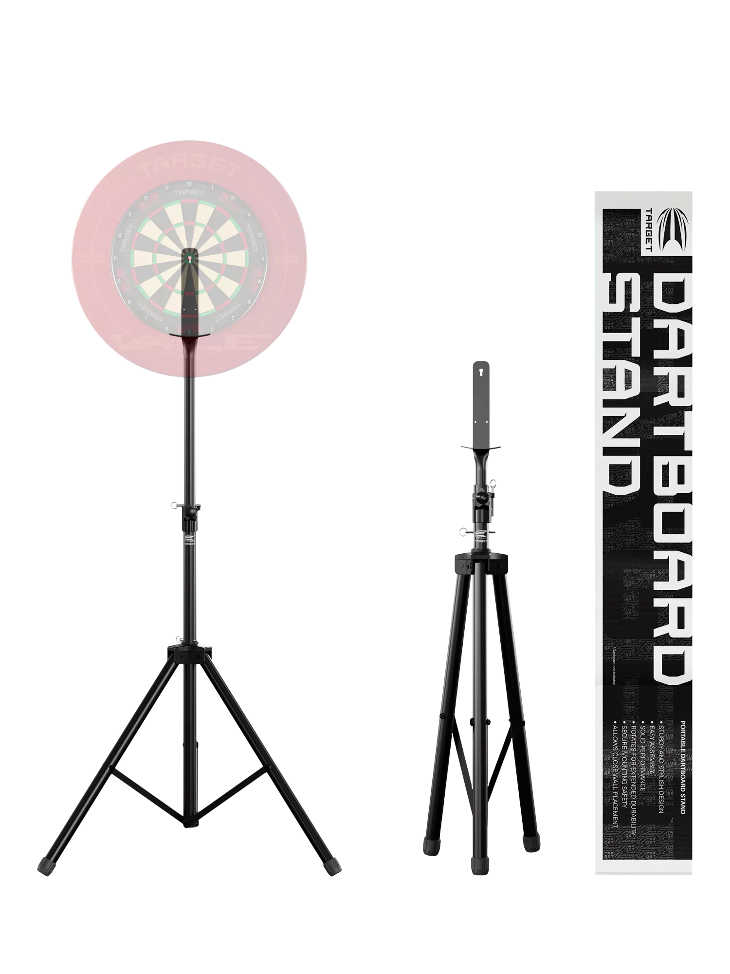 Target Darts portable dartboard stand black, imported from the UK