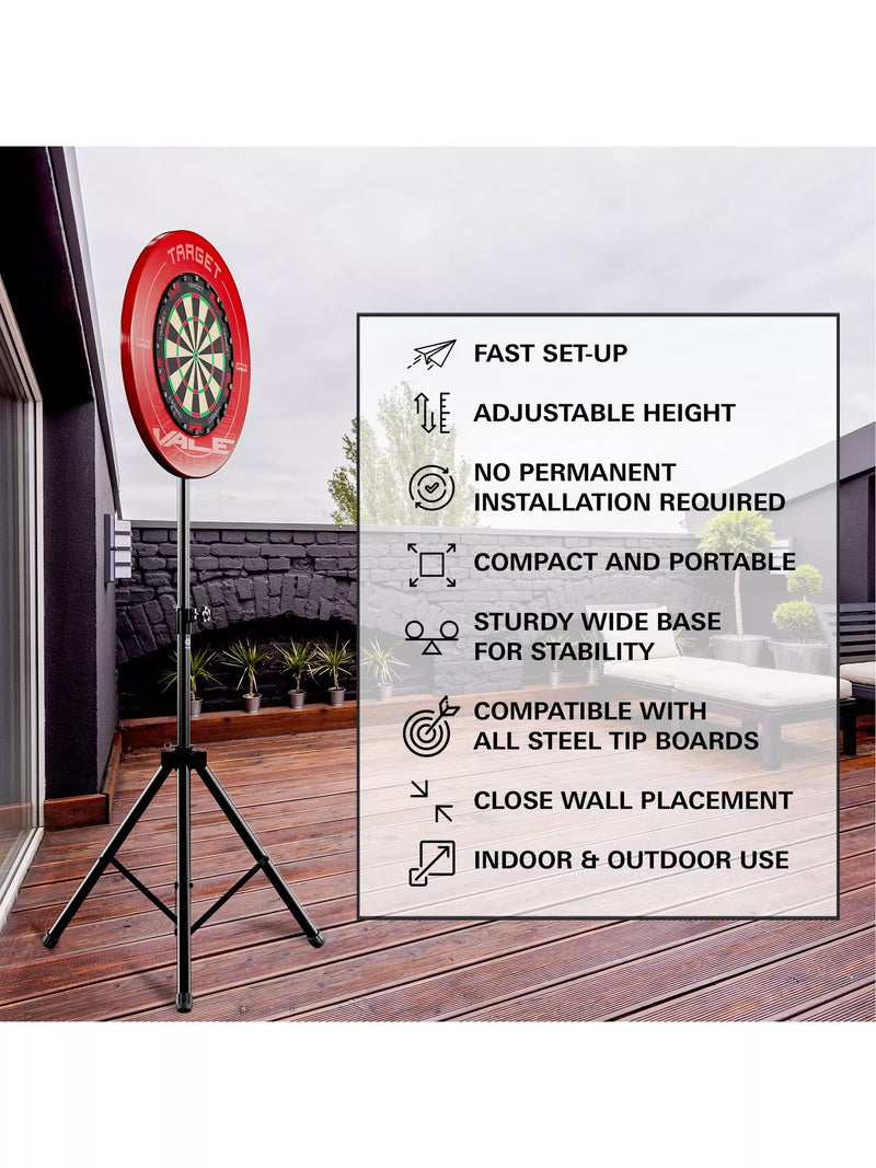 Target Darts portable dartboard stand black, imported from the UK