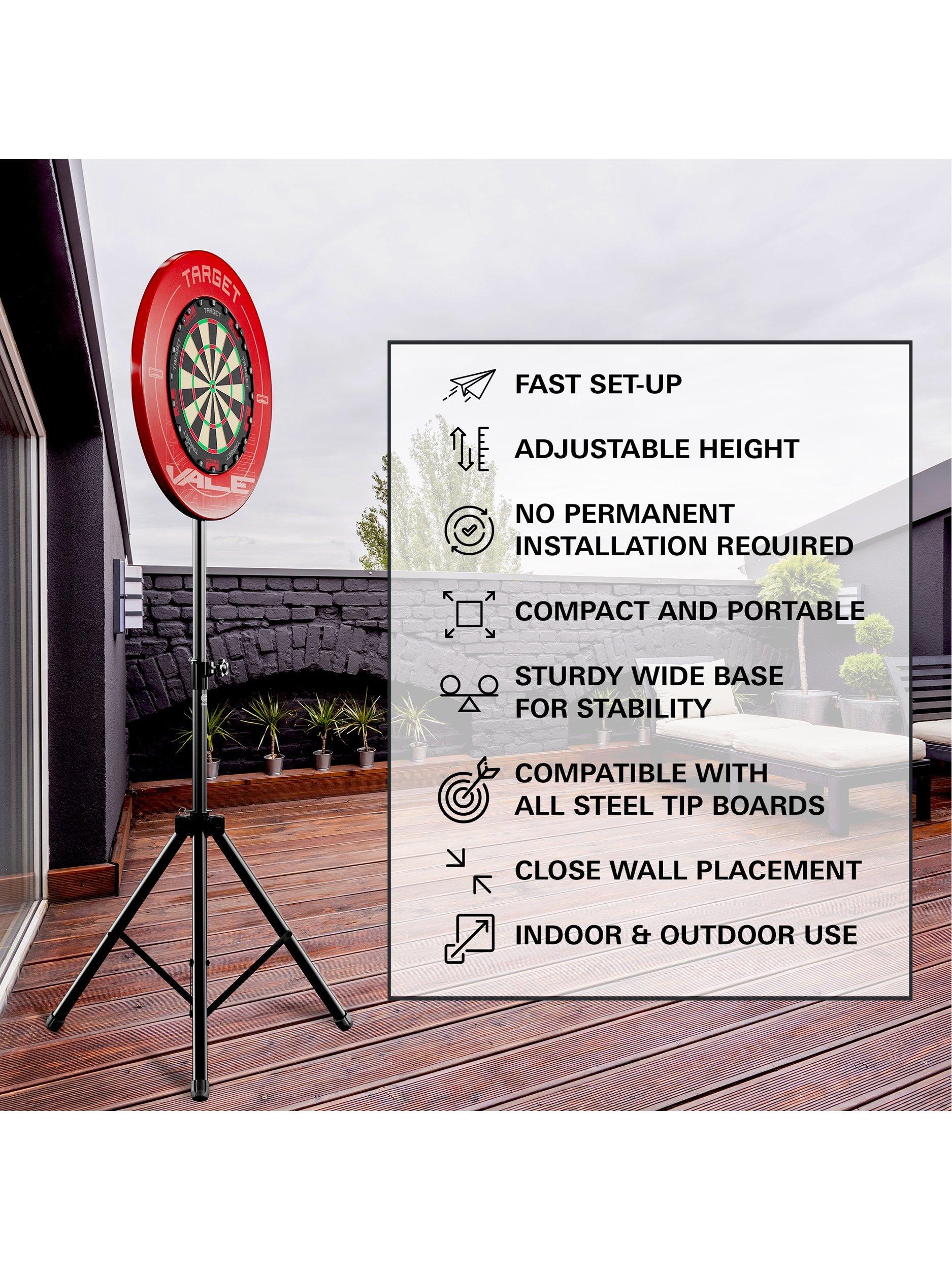 Target Darts portable dartboard stand black, imported from the UK