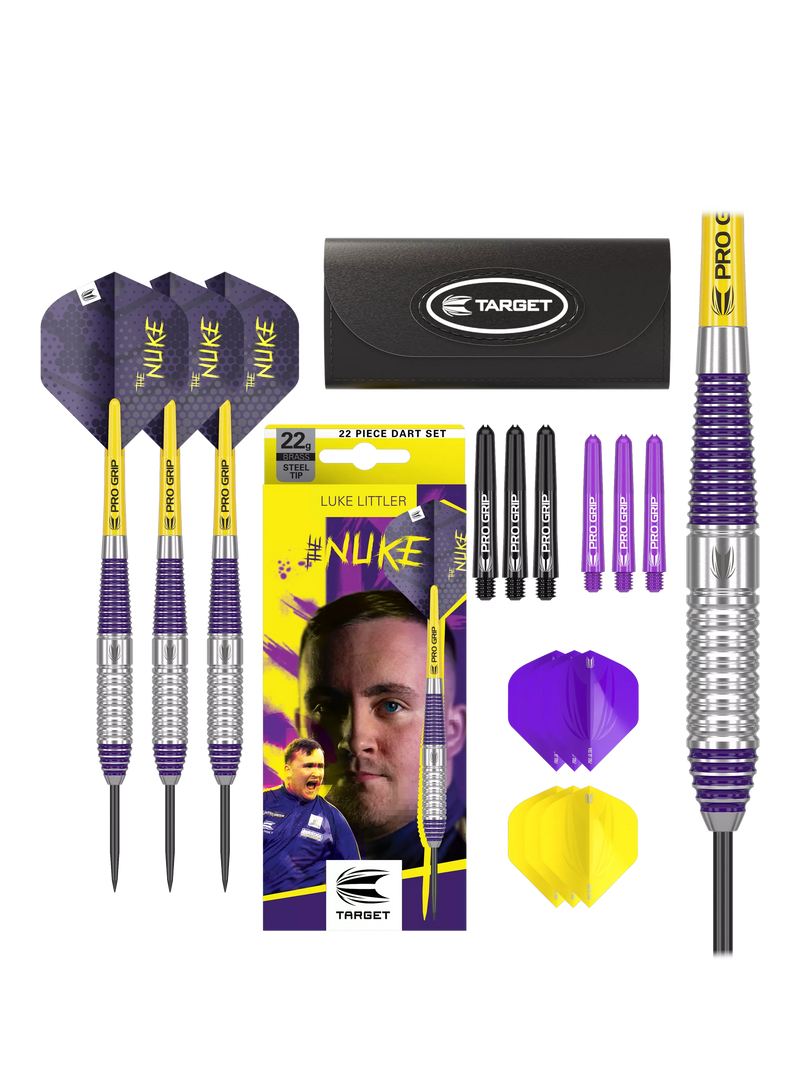 Target Darts Luke Littler steel tip darts set 22g (British brand)
