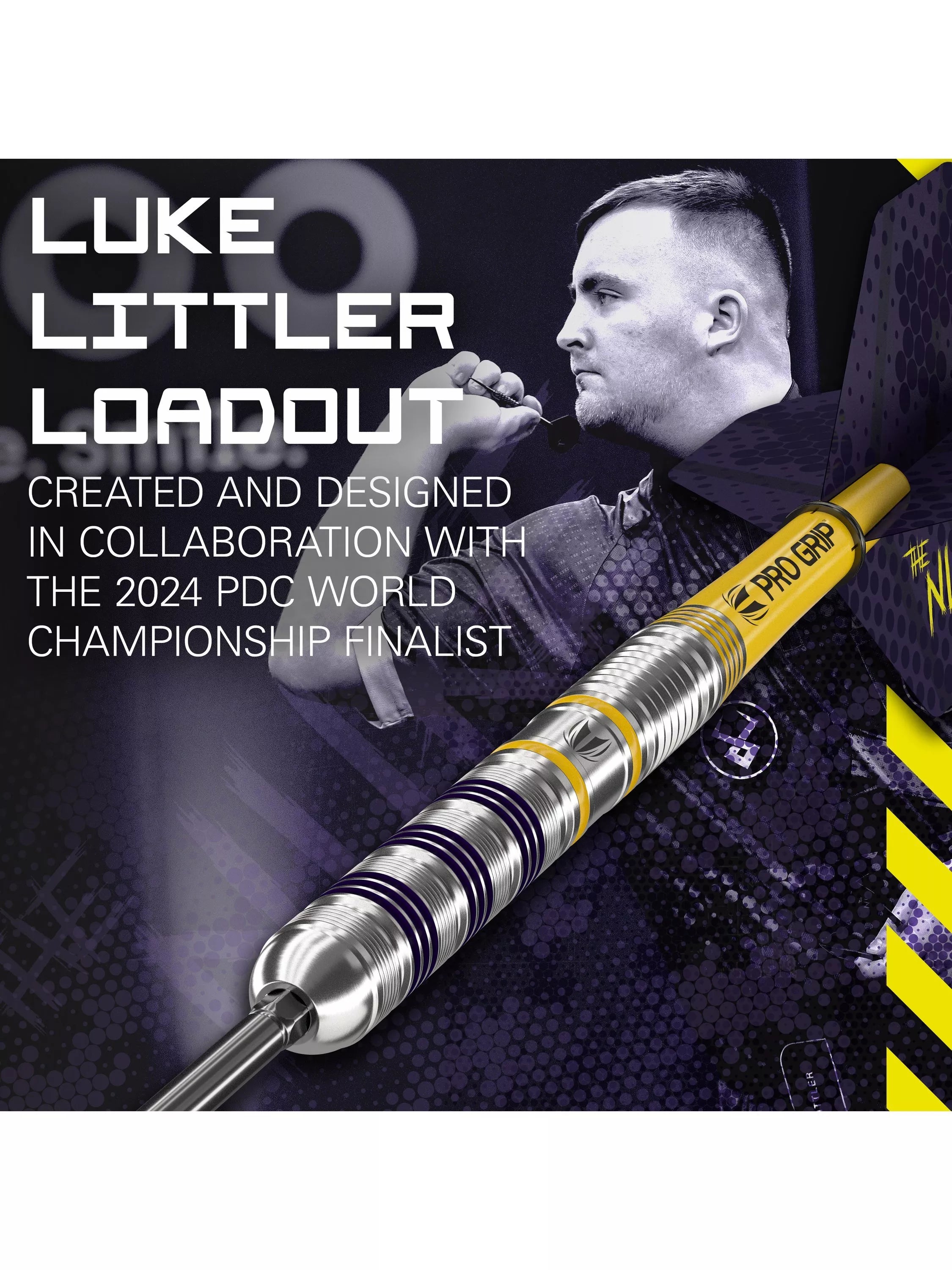 Target Darts Luke Littler Loadout steel tip darts 23g, UK version