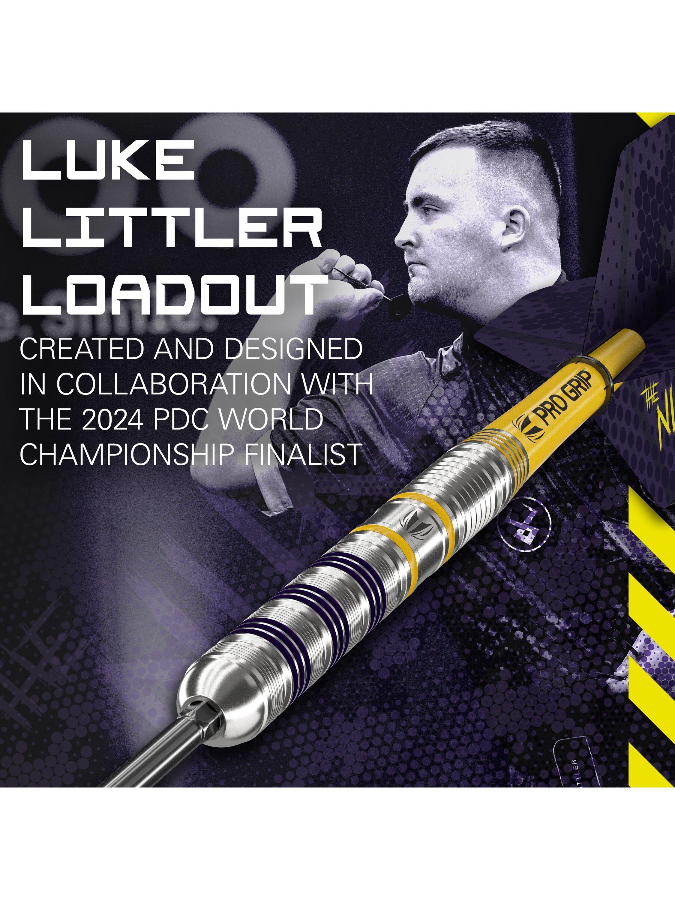 Target Darts Luke Littler Loadout steel tip darts 23g, UK version