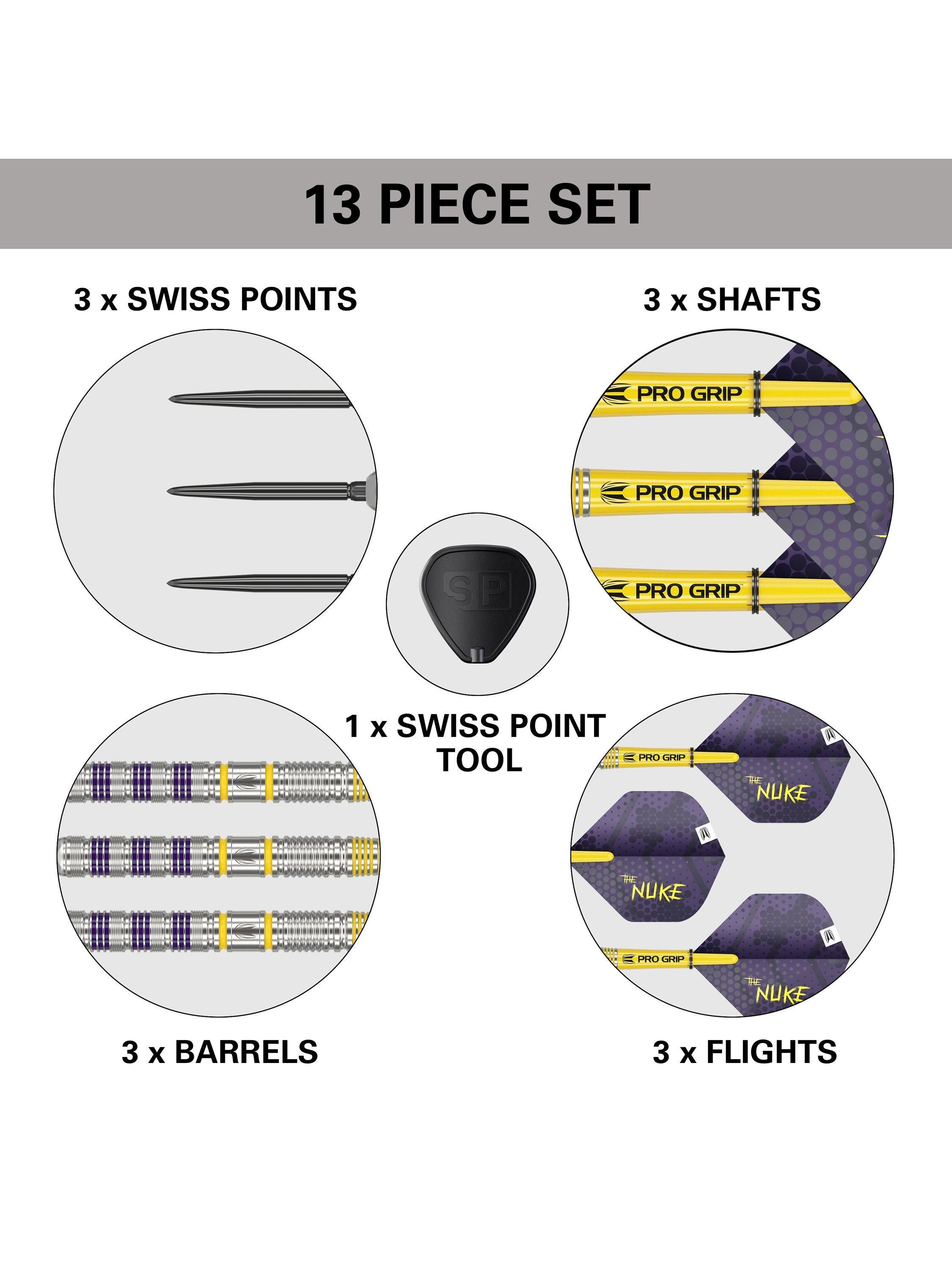 Target Darts Luke Littler Loadout steel tip darts 23g, UK version